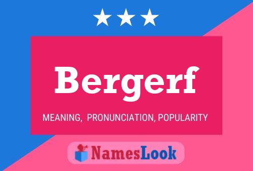 Bergerf Name Poster