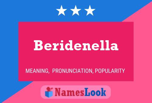 Beridenella Name Poster