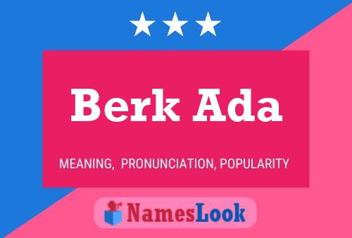 Berk Ada Name Poster