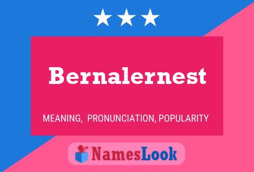 Bernalernest Name Poster