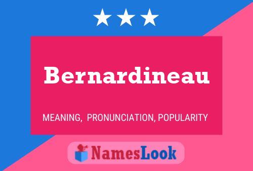 Bernardineau Name Poster