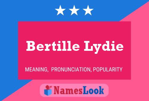 Bertille Lydie Name Poster