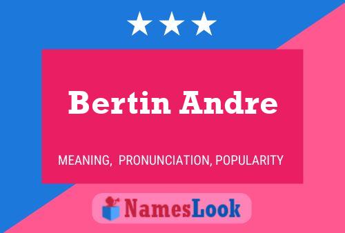 Bertin Andre Name Poster