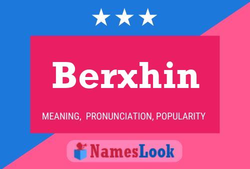 Berxhin Name Poster