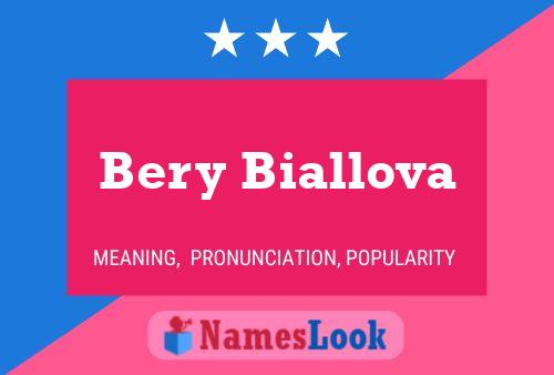 Bery Biallova Name Poster