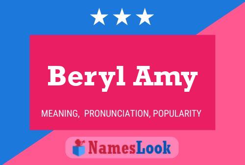 Beryl Amy Name Poster