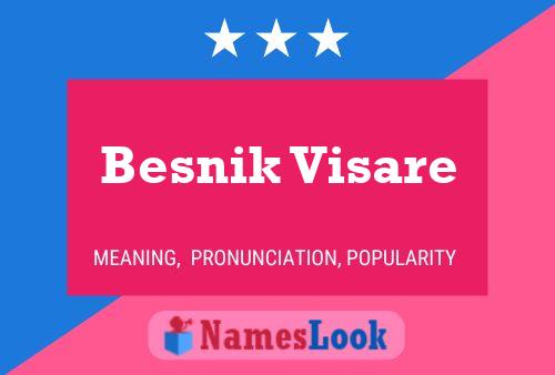 Besnik Visare Name Poster