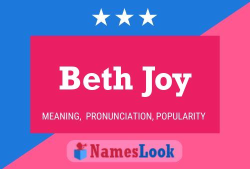 Beth Joy Name Poster