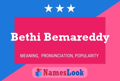 Bethi Bemareddy Name Poster