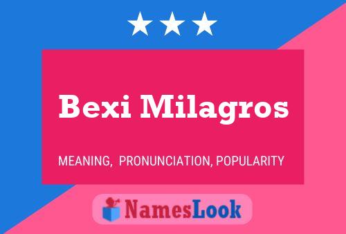 Bexi Milagros Name Poster