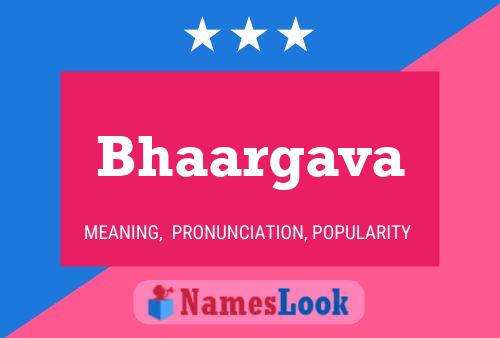 Bhaargava Name Poster