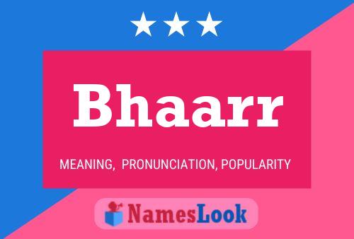 Bhaarr Name Poster