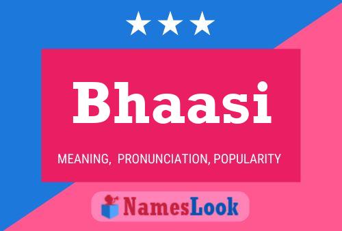 Bhaasi Name Poster