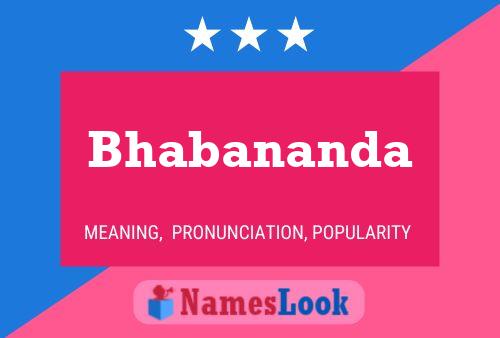 Bhabananda Name Poster