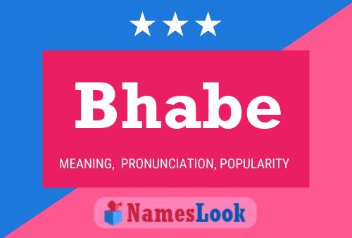 Bhabe Name Poster