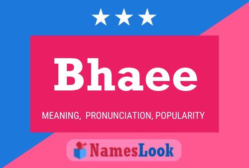 Bhaee Name Poster