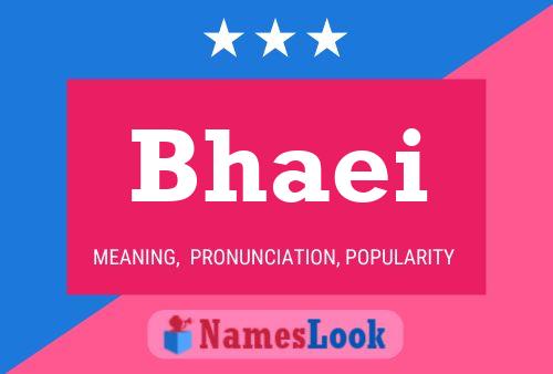 Bhaei Name Poster