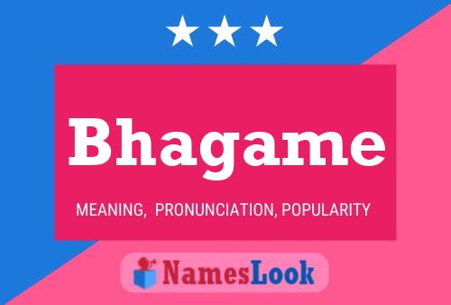 Bhagame Name Poster