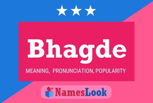 Bhagde Name Poster