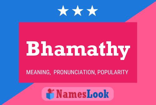 Bhamathy Name Poster