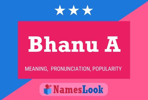 Bhanu A Name Poster