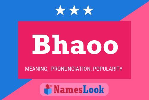 Bhaoo Name Poster