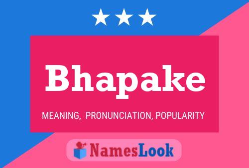 Bhapake Name Poster