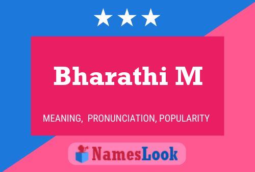 Bharathi M Name Poster