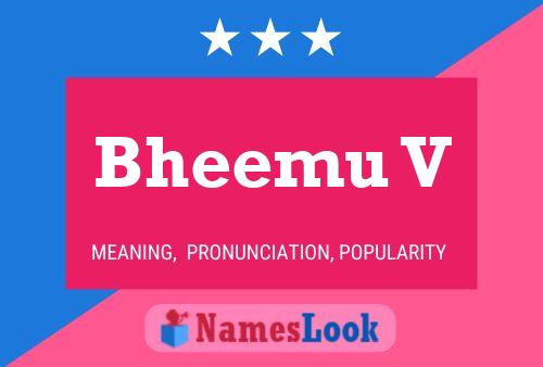 Bheemu V Name Poster