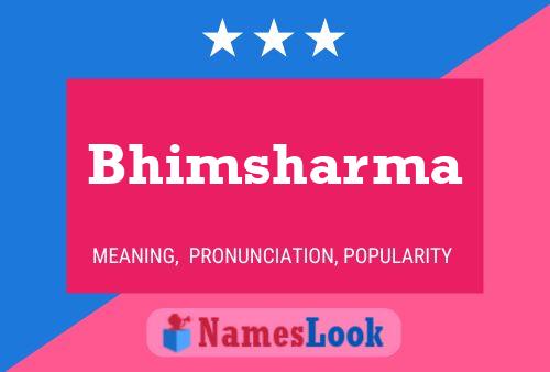 Bhimsharma Name Poster