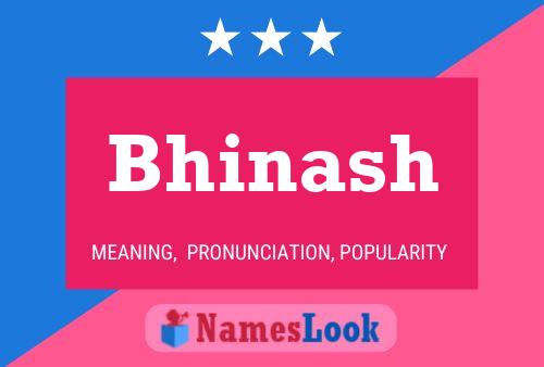 Bhinash Name Poster