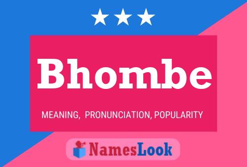 Bhombe Name Poster