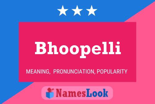 Bhoopelli Name Poster