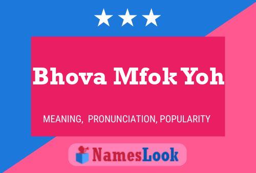 Bhova Mfok Yoh Name Poster