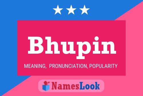 Bhupin Name Poster