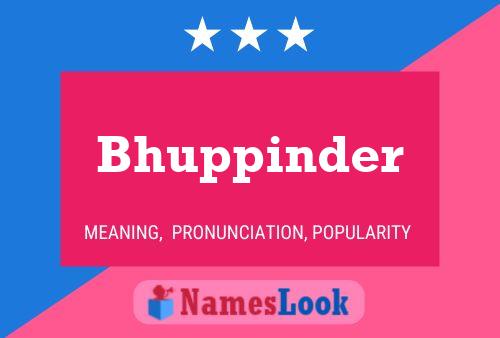 Bhuppinder Name Poster