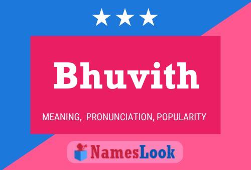 Bhuvith Name Poster