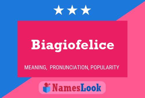 Biagiofelice Name Poster