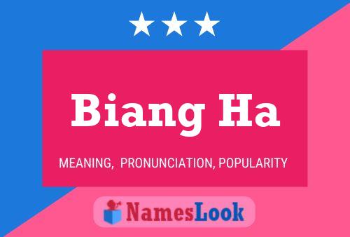 Biang Ha Name Poster