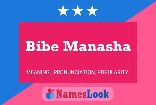 Bibe Manasha Name Poster