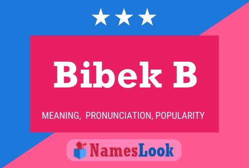 Bibek B Name Poster