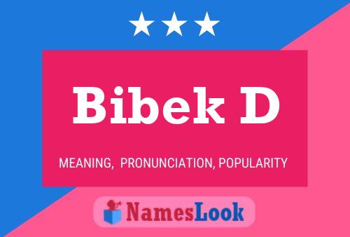 Bibek D Name Poster