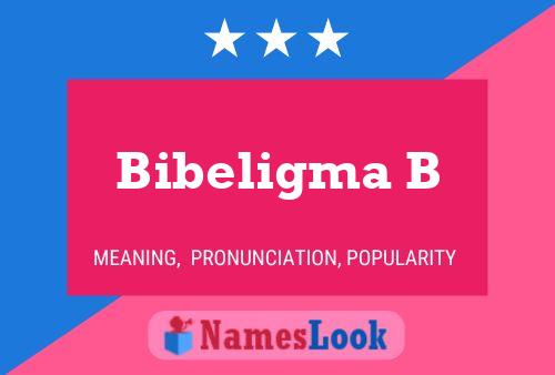 Bibeligma B Name Poster