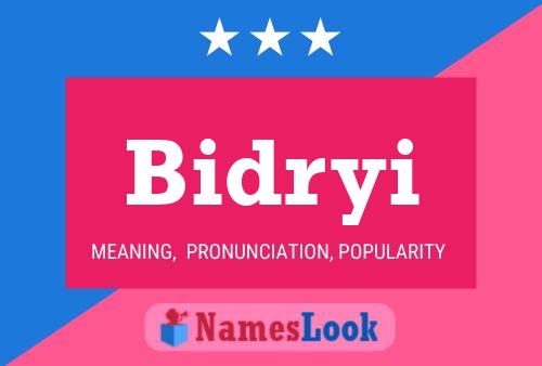 Bidryi Name Poster