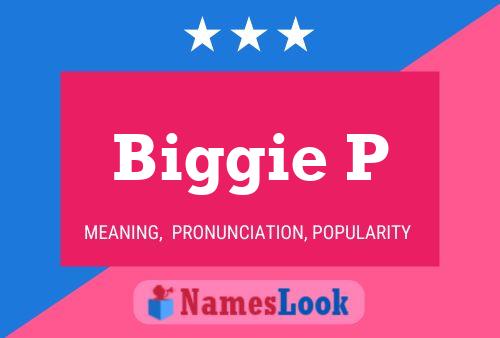 Biggie P Name Poster