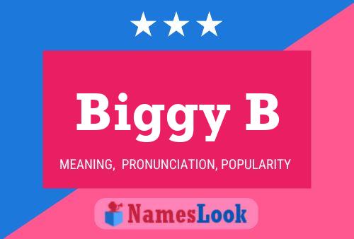 Biggy B Name Poster