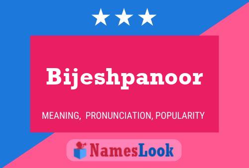 Bijeshpanoor Name Poster