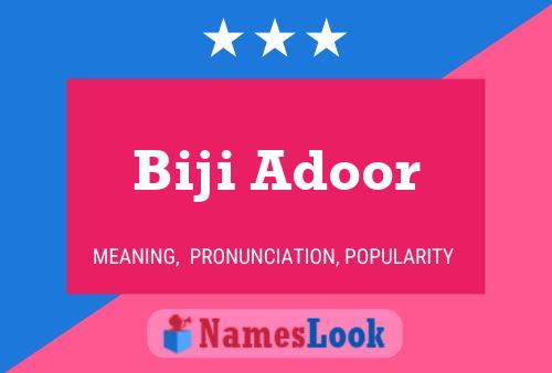 Biji Adoor Name Poster