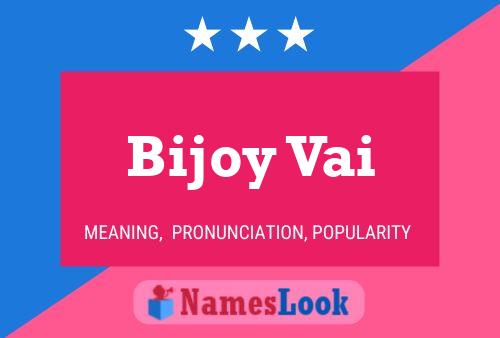 Bijoy Vai Name Poster