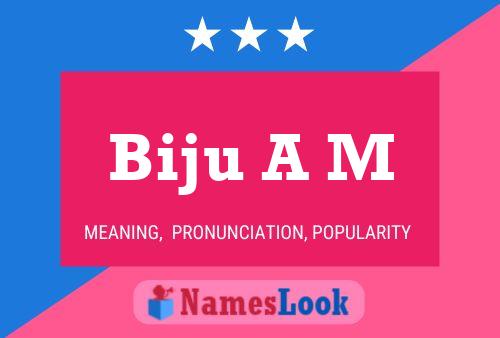 Biju A M Name Poster